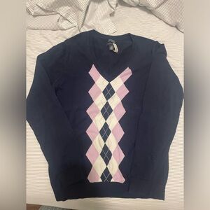 Tommy Hilfiger argyle sweater size L